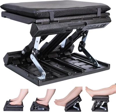 Foot Rest for Under Desk at Work Enlarged, Ergonomic Footrest with Adjustable He - Image 1 of 4