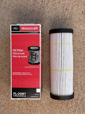 FILTRO DE ACEITE DE MOTOR FORD MOTORCRAFT KR3Z-6731-A FL-2087 MUSTANG SHELBY GT500 GT350 Foto 1 de 4