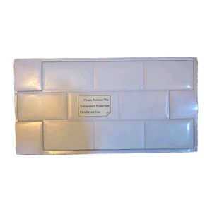 3D weiße glänzende Klebefliesen. 4 Packungen à 20 Fliesenblätter - Bild 1 von 4