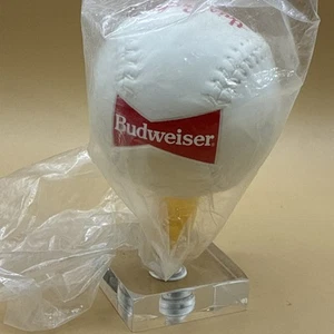 Vintage Budweiser Softball Beer Tap Handle “This Bud’s For You” Brand New - Picture 1 of 7