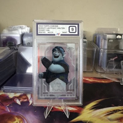 Disney 100 BARLEY LIGHTFOOT PINK REFRACTOR 399/399 BOOKEND PG 9  - Image 1 of 3