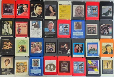 Lot of 32 Nice All Country Western 8-Tracks Vintage 8 Track Tape Cartridge #262 Foto 1 de 4
