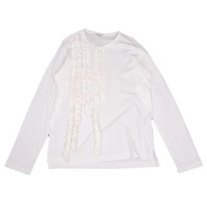 Yohji Yamamoto POUR HOMME Frill Decoration Henley Neck T Shirt Size 3(K-156230) - Picture 1 of 12
