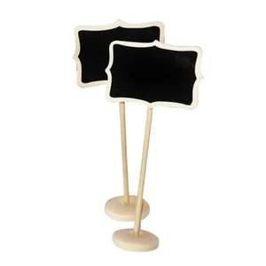 10 Pcs Wedding Place Card Mini Chalkboard Blackboard with Holder - Picture 1 of 6