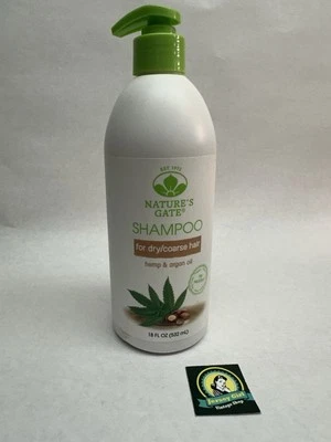 Natures Gate Shampoo For Dry Coates Hair Hemp & Argan Oil 18 Fl Oz  - Image 1 of 2