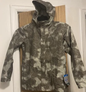Columbia Hikebound II Printed Hooded Rain Jacket Boys Size M (10/12) MSRP $65 - Picture 1 of 10
