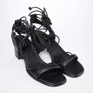 Alohas schwarze Plateau Riemchen Plateau Sandalen Absatz EU Gr. 40 US Gr. 9,5 - Bild 1 von 7