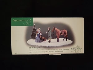 Dept 56 Until We Meet Again #58414 Dicken's Village cavalli e accessori coppia - Foto 1 di 7