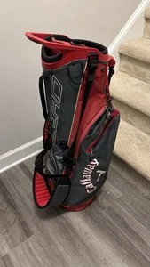 Callaway Zero Stand Bag Red Gray 4-Way Divide Golf Bag - Picture 1 of 10