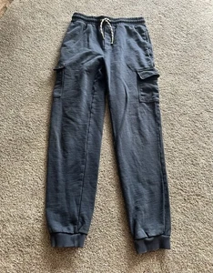 Mini Boden Kids Boy's Cargo Jogger Pants Size 12Y Blue Pockets Sweatpants - Picture 1 of 5