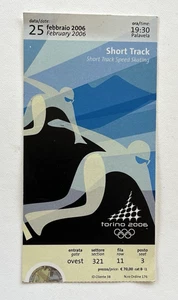 TORINO 2006 OLYMPIC GAMES SHORT TRACK SPEED SKATING TICKET STUB /FEB 25 / FINALS - Picture 1 of 2