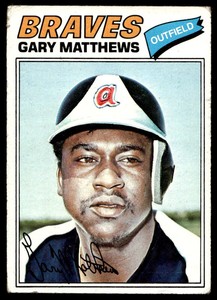 1977 Topps 194 Gary Matthews San Francisco Giants Baseball Card