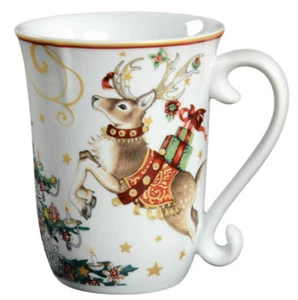 Williams Sonoma Twas The Night Before Christmas One Reindeer Mug 4 5/8" - Picture 1 of 2