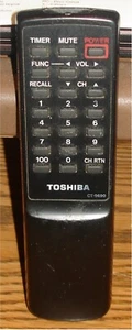TOSHIBA - TV REMOTE CONTROL #CT-9690 - Imagen 1 de 4