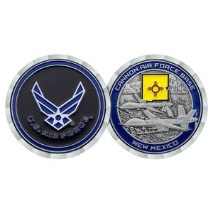 MONEDA DE DESAFÍO DE 1,75" BASE DE LA FUERZA AÉREA CAÑÓN DEPREDADOR - Imagen 1 de 1