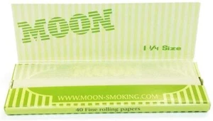 Organic Hemp 1 1/4 Rolling Papers by Moon 1 Pack Price Buy4@$1.23/PK! USA SHPD - Picture 1 of 2