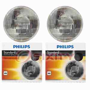 2 pc Philips High Low Beam Headlight Bulbs for Sunbeam Arrow 1967-1970 yb