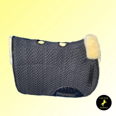 LUCKY HORSE EQUIPMENT Rückencool Schabracke VSS Springen Lammfell schwarz NEU