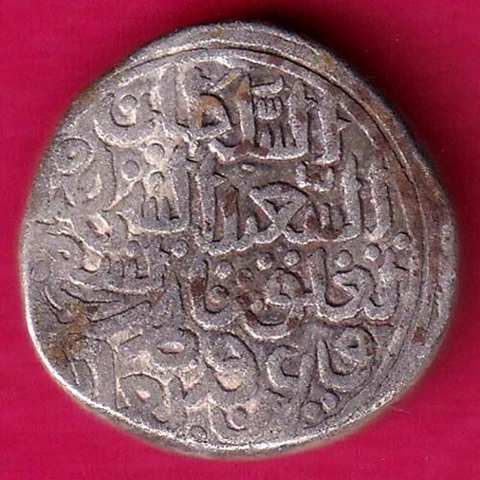 DELHI SULTAN MOHD.BIN TUGHLOUQUE ONE TANKA W- 8.84 gm RARE COIN #B24 Cover