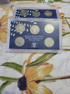 1999 S CLAD STATE QUARTERS 5 COINS NO BOX OR COA NICE L@@K - Picture 1 of 6