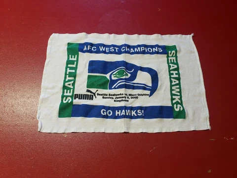 Vintage 2000 Seattle Seahawks Cloth Towel Kingdome Cover