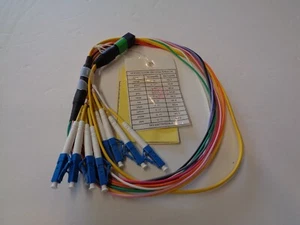 2,5 Meter MPO/APC auf 10 LC Typ B Breakout Glasfaserkabel SM Glasfaser Patchkabel - Bild 1 von 1