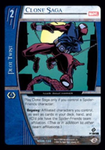 VS System: Clone Saga [Played] Marvel Web of Spider-man TCG CCG Classic Marvel D - Image 1 of 1