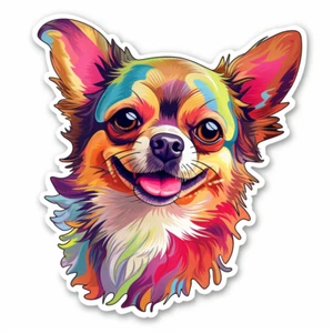 Autoaufkleber Sticker Niedlicher Chihuahua Aufkleber 9X9 cm - Picture 1 of 12