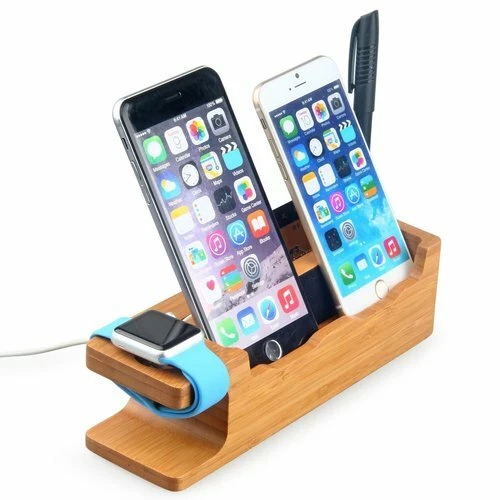 Charging Stand Holder Station For Apple Watch & iPhone 16 15 14 13 12 11 Pro Max - Image 1 of 4