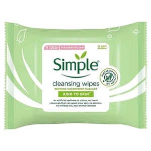 Simple Sensitive Skin Experts Kind To Skin Cleansing Facial Wipes 25 Count 4pack - Picture 1 of 9