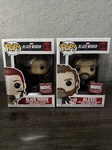 Black Widow 619 and Alexei 620 Funko Pop Marvel Collector Corps - Imagen 1 de 13