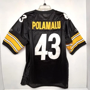 Pittsburgh Steelers Reebok On Field Troy Polamalu Jersey #43 Super Bowl XLV Med - Picture 1 of 5