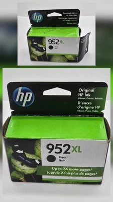 Tinta negra HP 952XL 1 NUEVA SELLADA 06/2022 + 1 ABIERTA GRATIS sin usar F6U19AN 11/2025 Foto 1 de 4