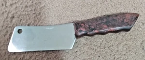 VTG Cattaraugus Cleaver Butcher's Chef’s Knife 5" Blade Stainless Brown Handle - Picture 1 of 6