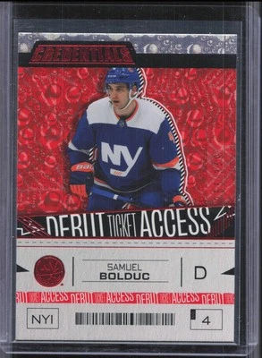 2023-24 Upper Deck Credentials #159 Samuel Bolduc Red #/349 - Image 1 of 2