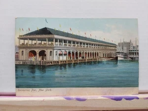 Vintage Postcard 1909 Recreation Pier New York - Picture 1 of 2