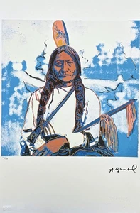 ANDY WARHOL - Toro Sentado - Firmado, edición numerada 10/100,38 x 56 cm - Imagen 1 de 7