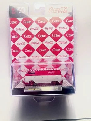M2 Machines Red Chase Coca Cola 1960 VW Delivery Van USA Model 1:64 Diecast - Image 1 of 3