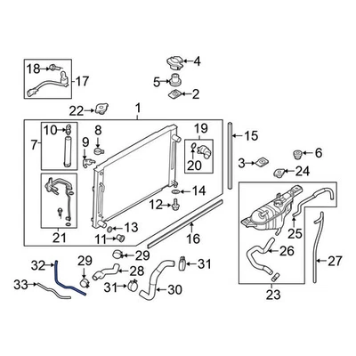For Nissan 370Z 09-16 Nissan 21631JK000 Automatic Transmission Oil Cooler Hose Foto 1 de 3