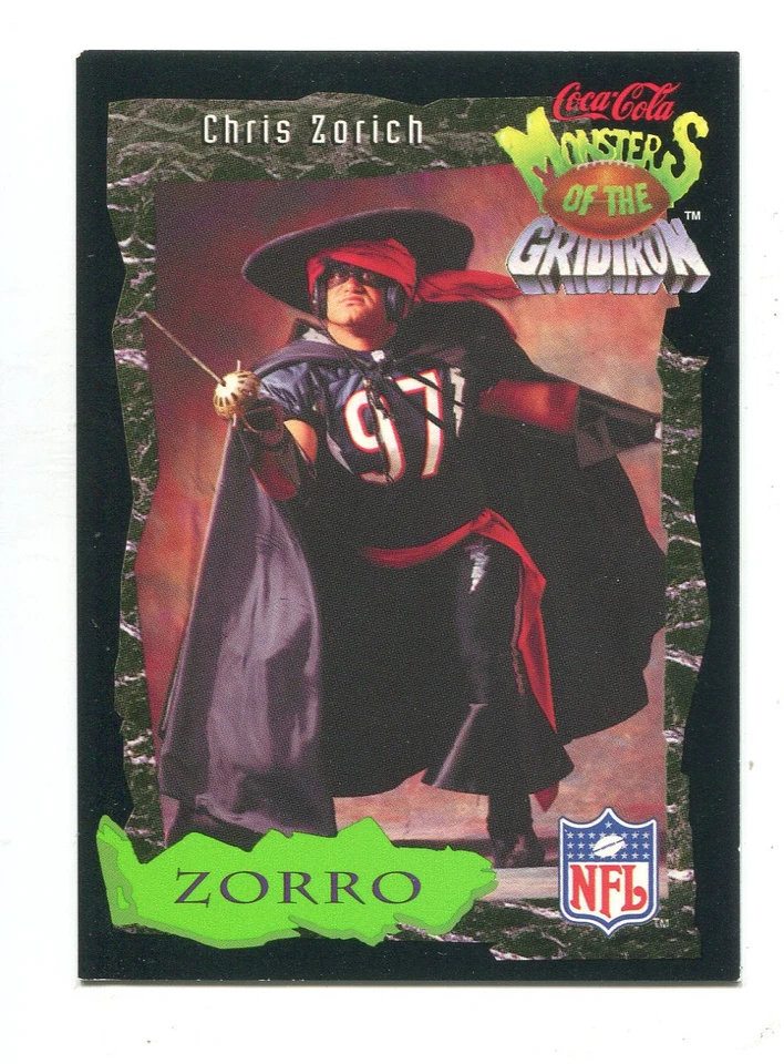 1994 Coke Monsters of the Gridiron #5 Chris Zorich Chicago Bears - Image 1 of 1