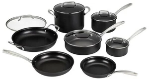 Cuisinart 12-teiliges Antihaft-Kochgeschirr-Set Profi harteloxierte Glasdeckel - Bild 1 von 8