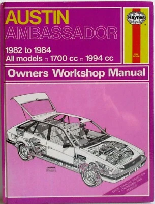 Haynes - Austin Ambassador 1982-1984 Tutti Modelli Proprietari Officina Usato - Immagine 1 di 4