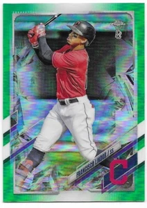 2021 Topps cromo edición Ben Baller verde Francisco Lindor #88/99 (16) indios - Imagen 1 de 2