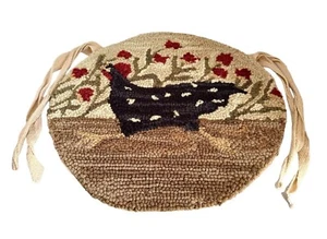 Park Designs Tappetino per sedia arte popolare 14,5" primitivo agganciato a mano gallo corsa pollo - Foto 1 di 15