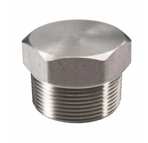PLUG Hex Head 1-1/4" 3000 3M NPT Threaded Forged Stainless Steel Pipe Fitting - Picture 1 of 11