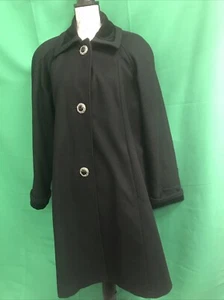 DONNY BROOK WOMEN  BLACK WOOL BLEND COAT  SIZE 6 - Picture 1 of 10