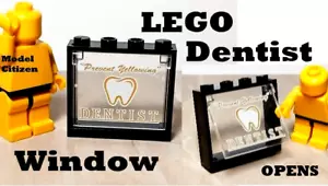 LEGO Dentist Town Window Medical Mall Hospital Clinic Build REAL JOB Tooth Fairy - Picture 1 of 1