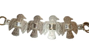 Bracciale CONCHOS 1 1/2" THUNDERBIRD FINITURA NICHEL 4 pezzi - Foto 1 di 3