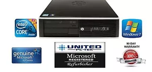 HP 8200 Elite 250GB Win 7 Professional I5 Quad Core up to 3.4GHz 4GB Desktop PC - Picture 1 of 11