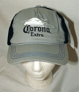 De Colección 2010 Corona Extra Cerveza Atardecer Playa Gris Béisbol Gorra Sombrero Nuevo Nuevo Reedición Etiquetas OSFM - Imagen 1 de 6